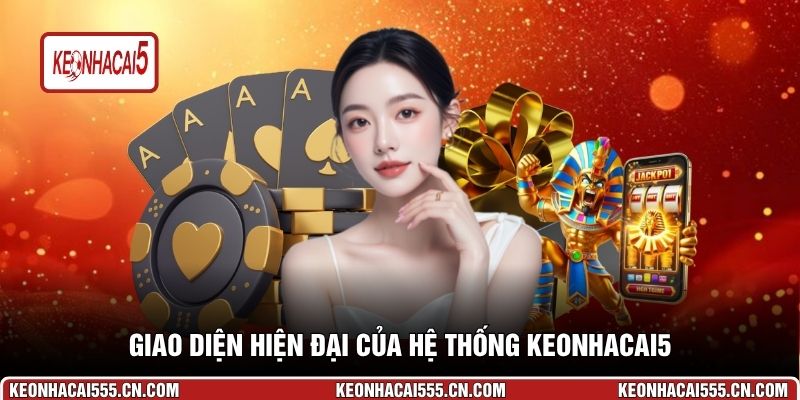 Giao diện hiện đại của hệ thống Keonhacai5